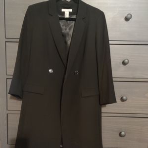 Black longline Blazer